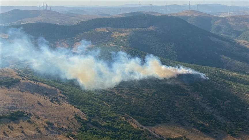 Balıkesir’de orman yangını büyüyor! Alevler mahalleye yaklaştı, ekipler alarma geçti 7